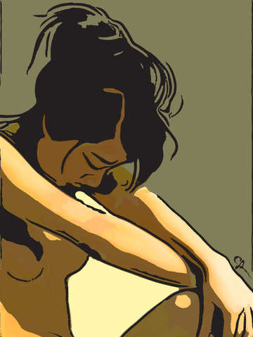 Bowed nude 1