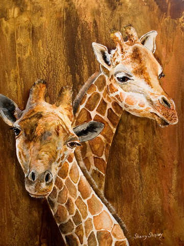 Giraffe pair
