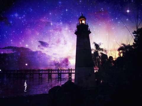 Lighthouse in the evening