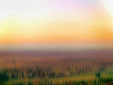 Sunrise over the valley