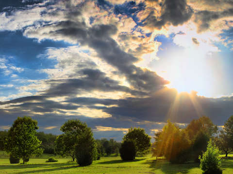 Blue and Green