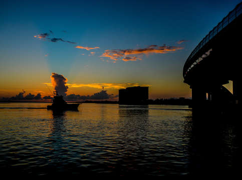 Going fishing sunrise