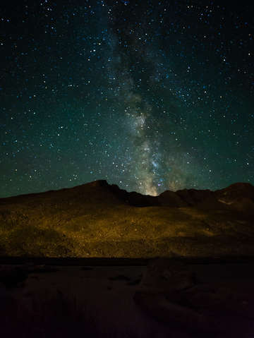 Mt evans and the milky way