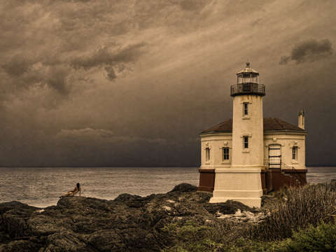 Retro lighthouse