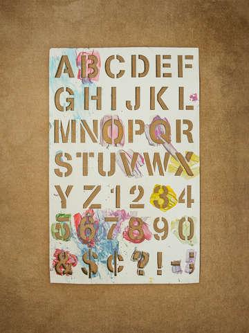 Stencil alphabet fun