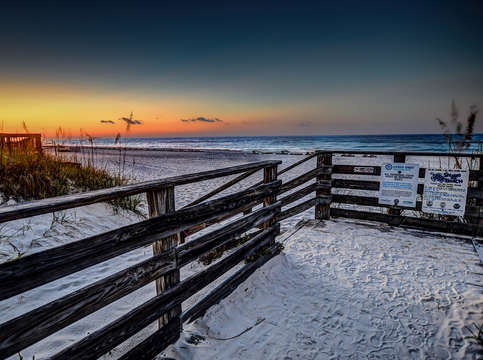 Morning on romar beach looking south
