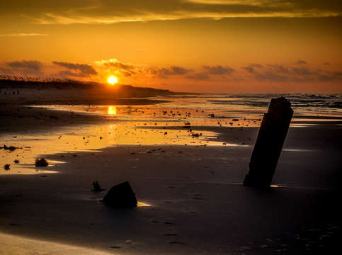 Tide out sunset