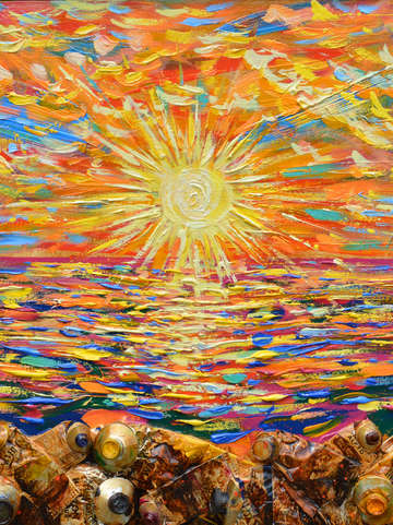 Sunrise on the artists paradise