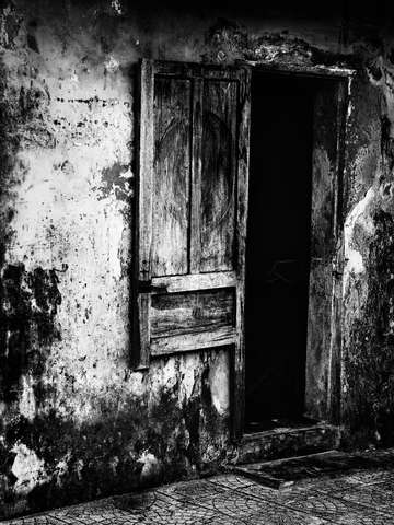 Broken door