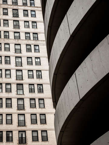 Chicago parking garage abstract iii