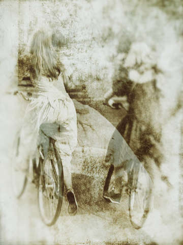 Girls on bikes