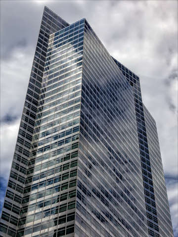 Glass architecture and clouds 2