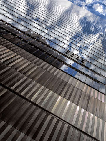 Glass architecture and clouds