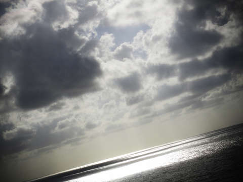 Sunbeams over the caribbean