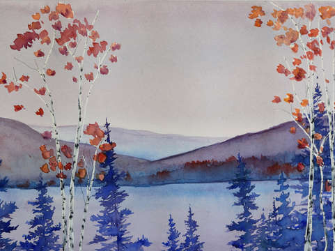 Early in the morning acadia