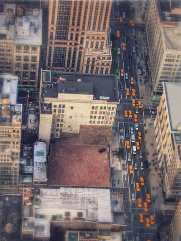 Nyc cabs from above