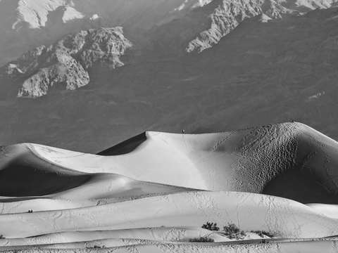 Sand dunes in death valley