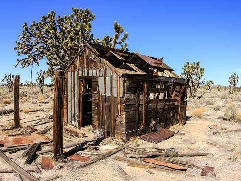 Old shack in the mojave