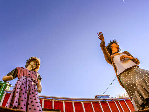 Mannequins and sky