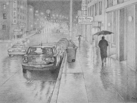 Rainy evening