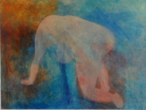 Nude in blue
