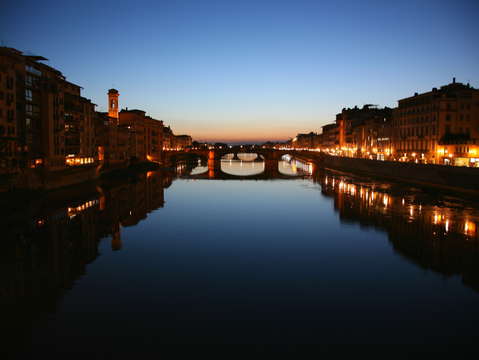 Arno river reflections