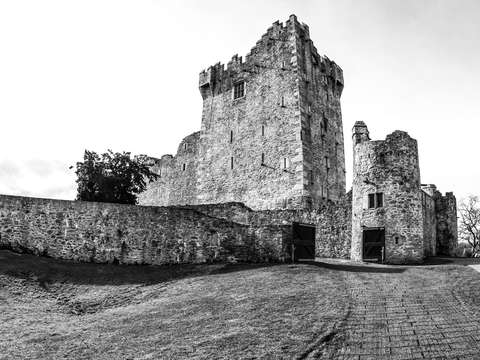 Ross castle in ireland
