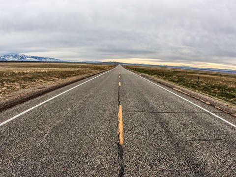 Overcast Drive Through New Mexico