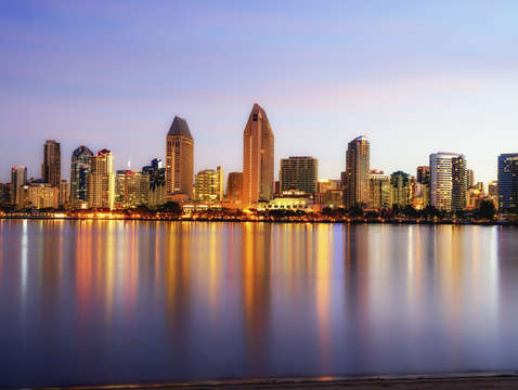 Pastel skyline