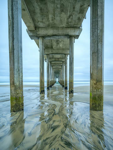 Columns in the sand