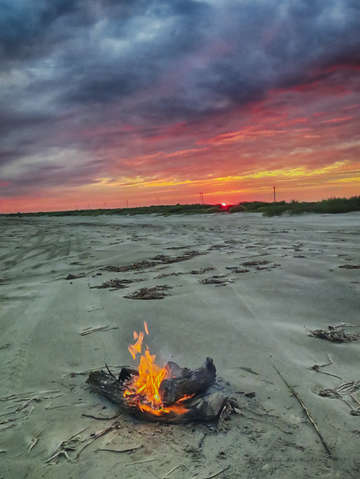 Burning sky