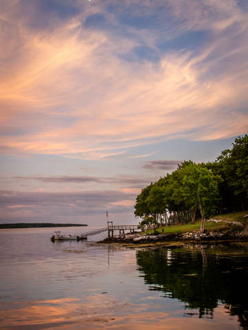 Pink Sunset in Maine