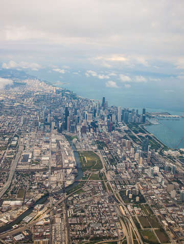 Windy city aerial
