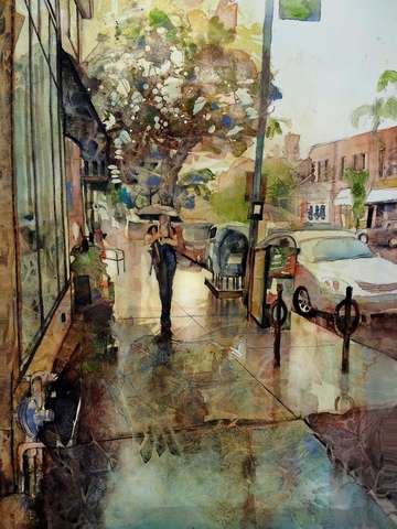Rainy day on grand