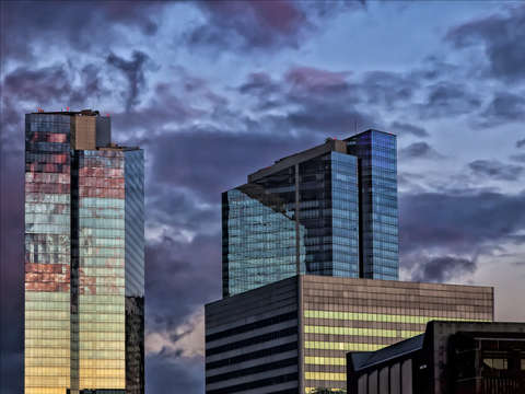 Sunset and skyline 1