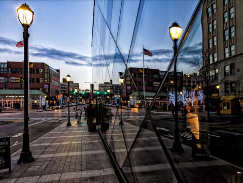 Evening street scene