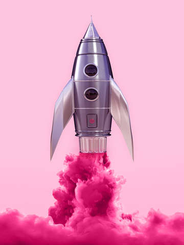 Pink rocket