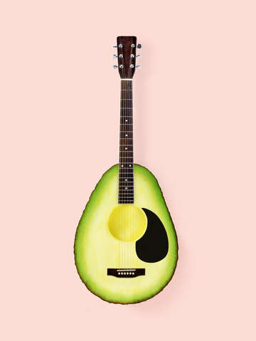 Avocado guitar