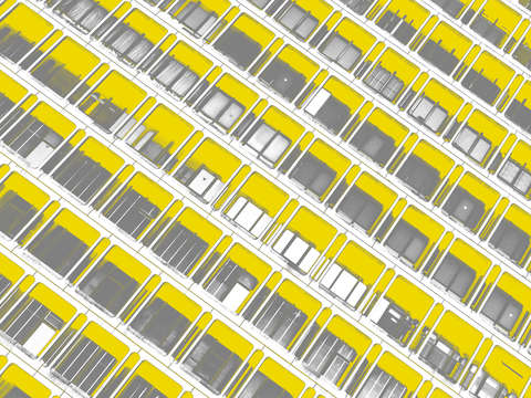 Modern cubes abstract 2