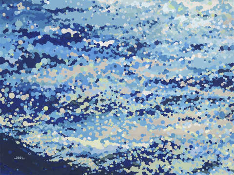 Bubbling reflections afternoon