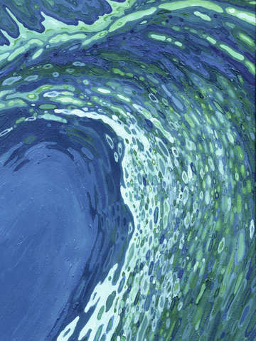 Crescent wave tidal pool