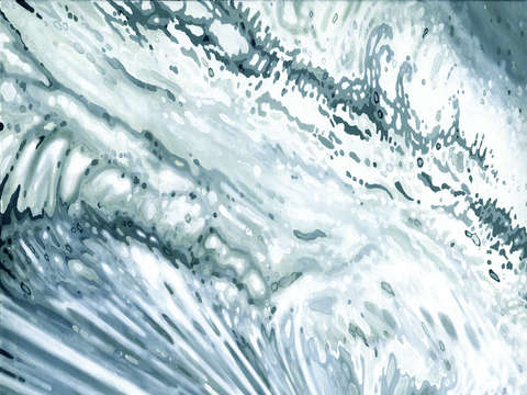 Under waves of the pacific coast
