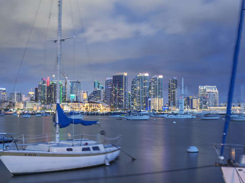 Neon skyline