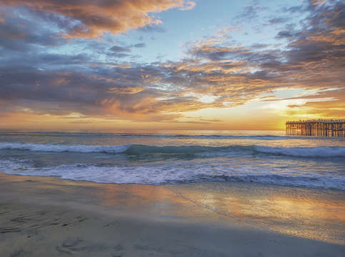 Mission beach sunset