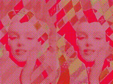 Red marilyn monroe x2