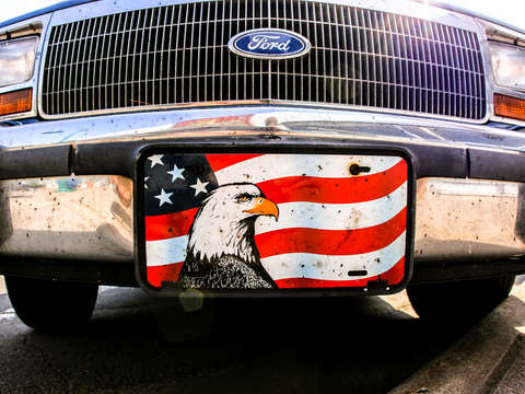 Patriotic license plate 2