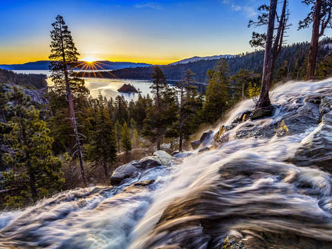 Eagle falls sunburst