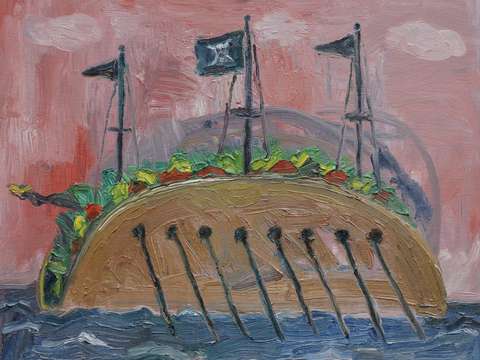 Pirate ship taco