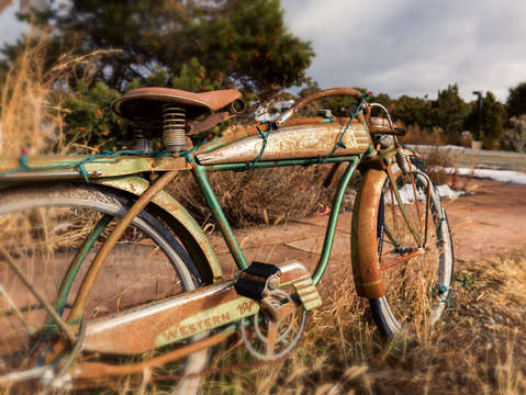 Rusty desert bike