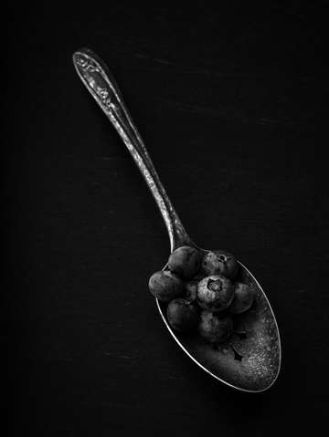 Silver spoonful black and white
